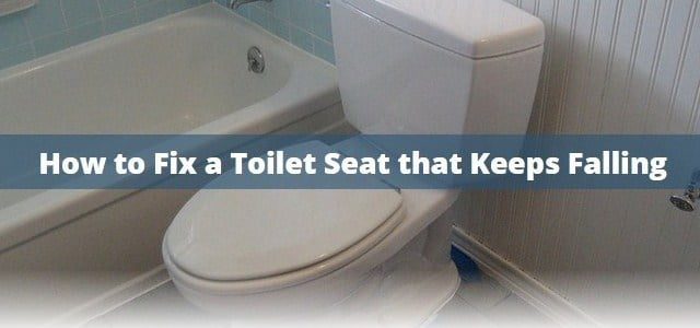 How to Fix a Toilet Seat that Keeps Falling